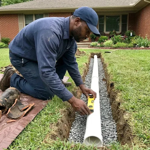 Local sewer replacement by KRV Plumbing, Wichita, KS