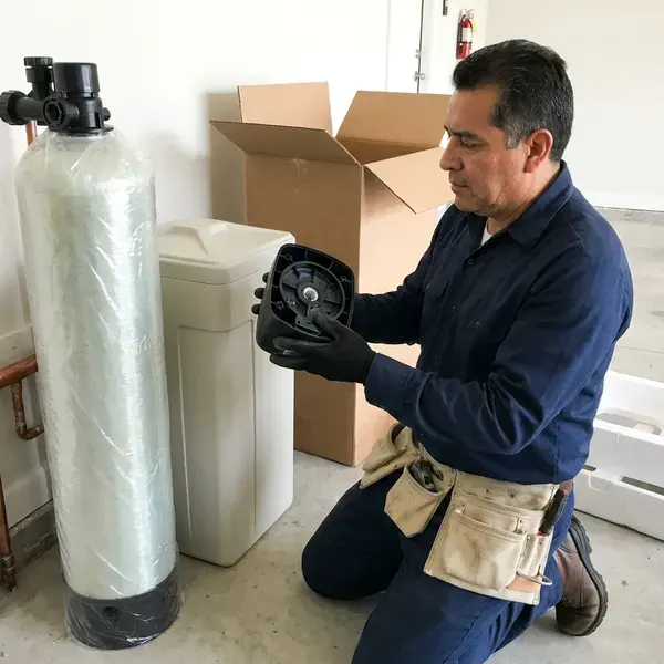 Local water softener replacement by KRV Plumbing, Lenexa, KS